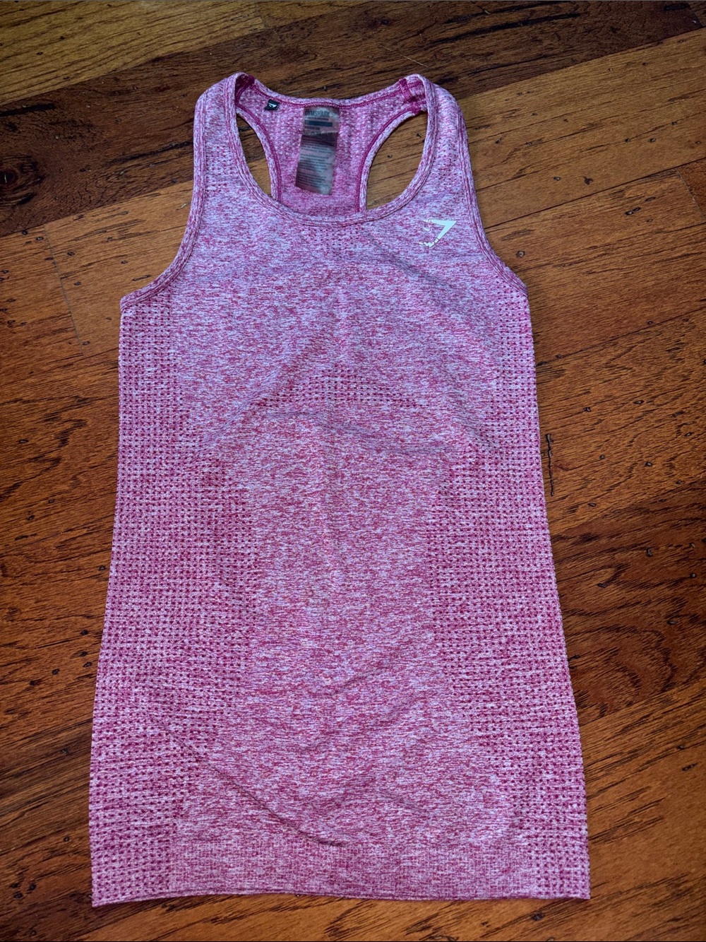 Gymshark Pink Heather Seamless Racerback Tank